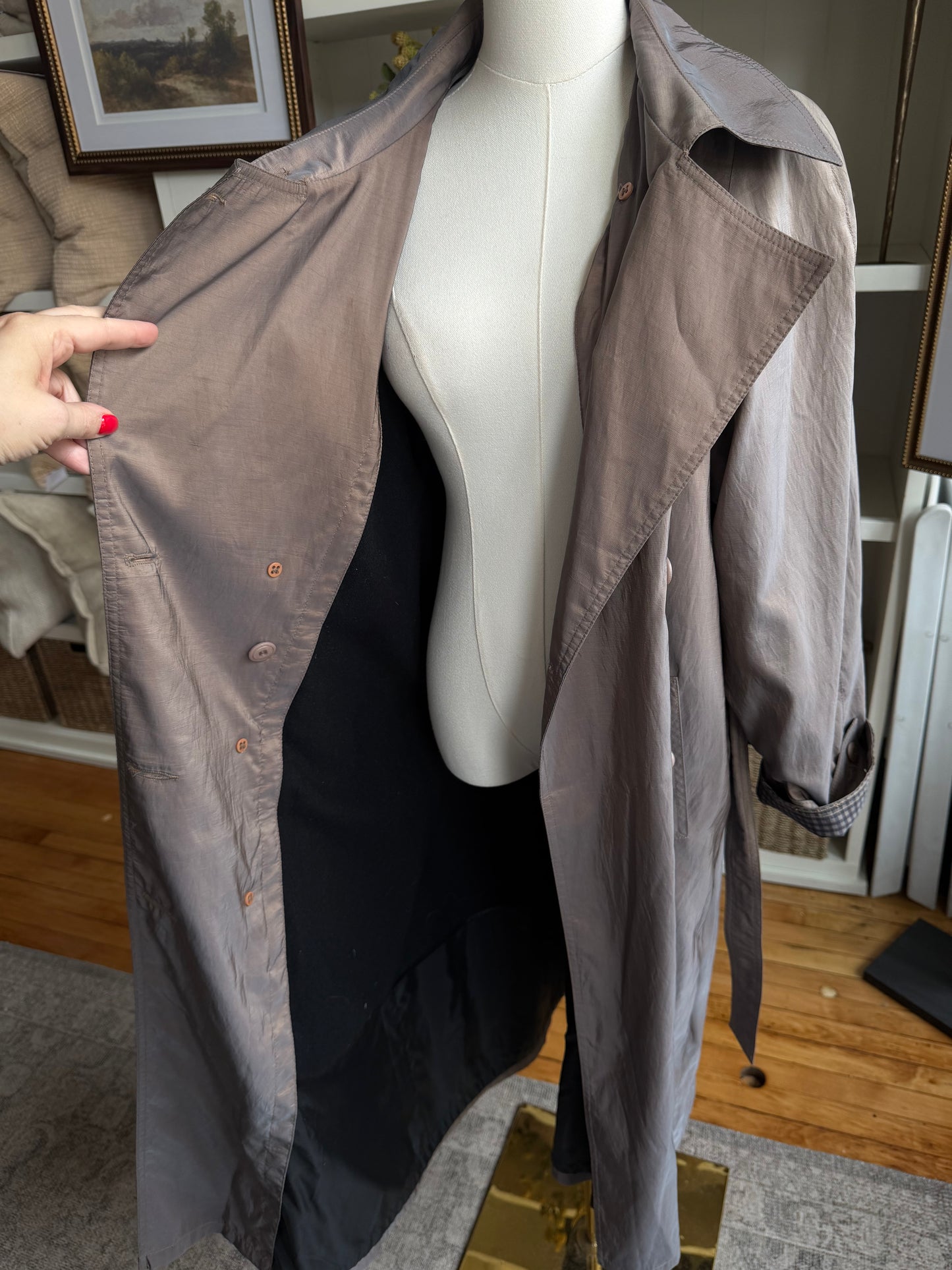 80s Forcaster trench with zip out lining. Made in the USA