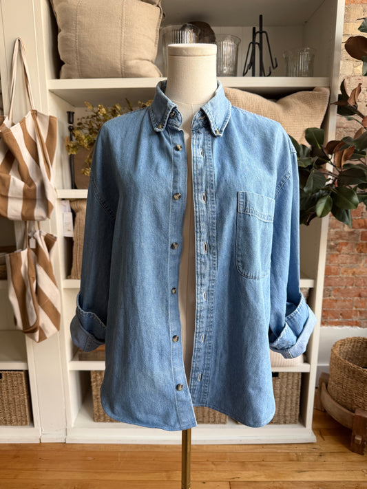 #2 Denim Reworked Button Down