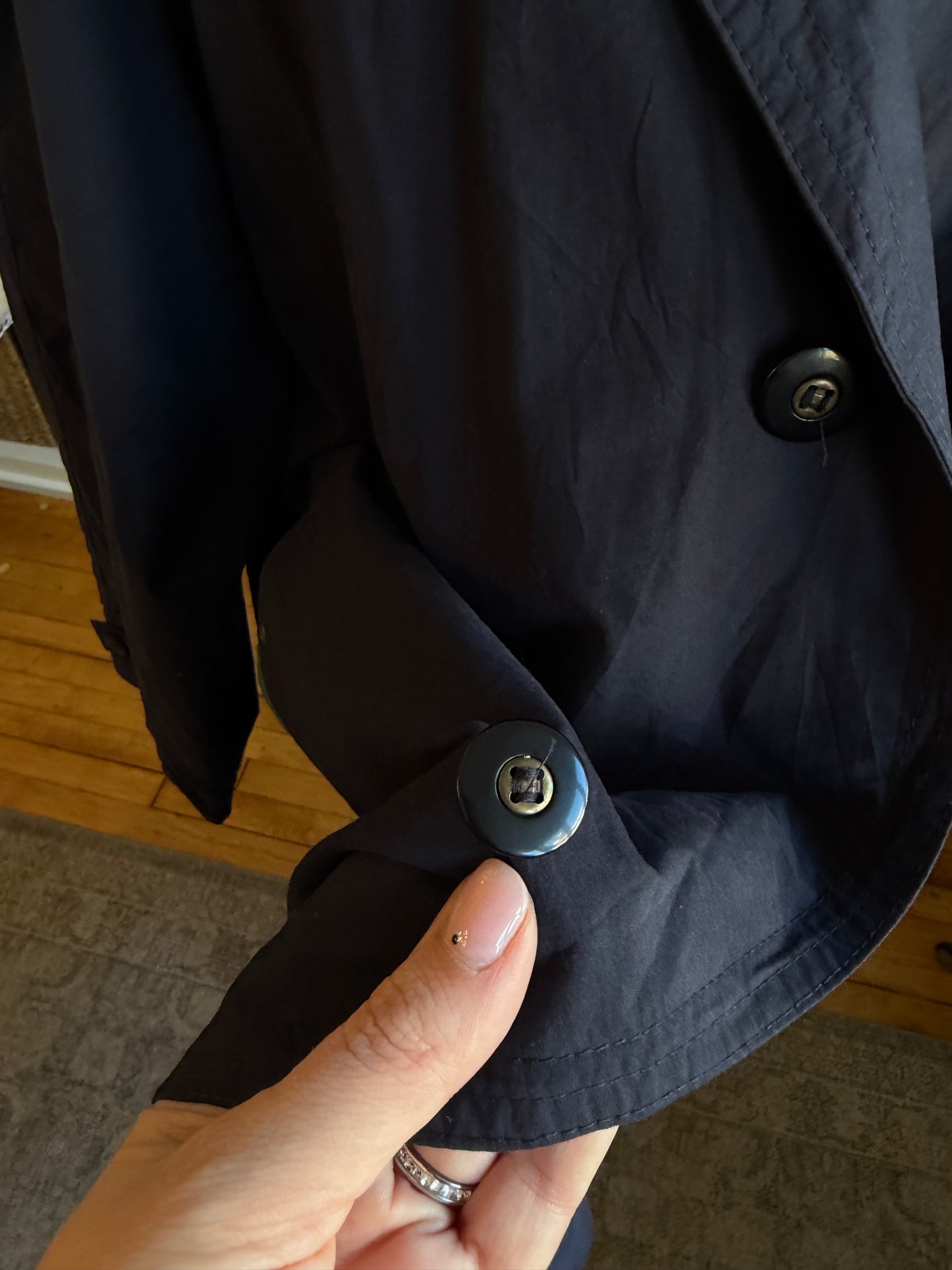 80s Five Knots Melka navy trench #15