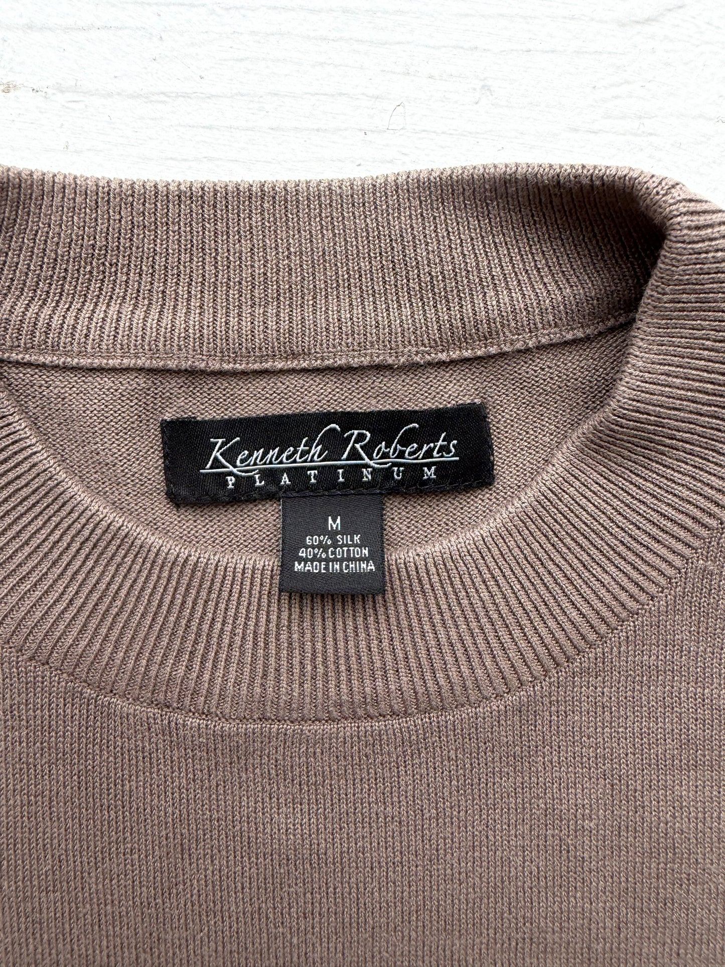 00s Kenneth Robert’s cotton/silk sweater