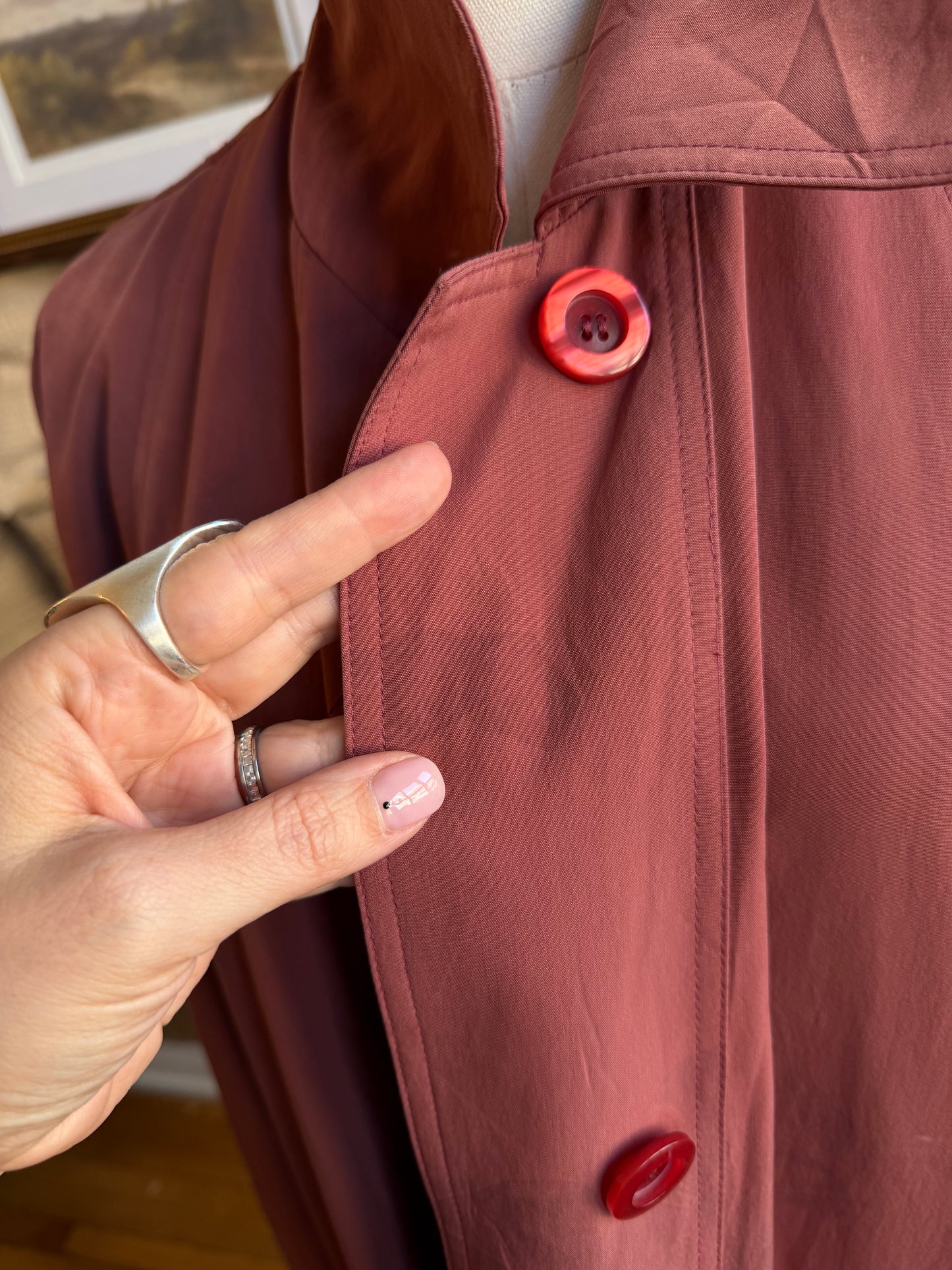 90s Nuage mauve trench #19