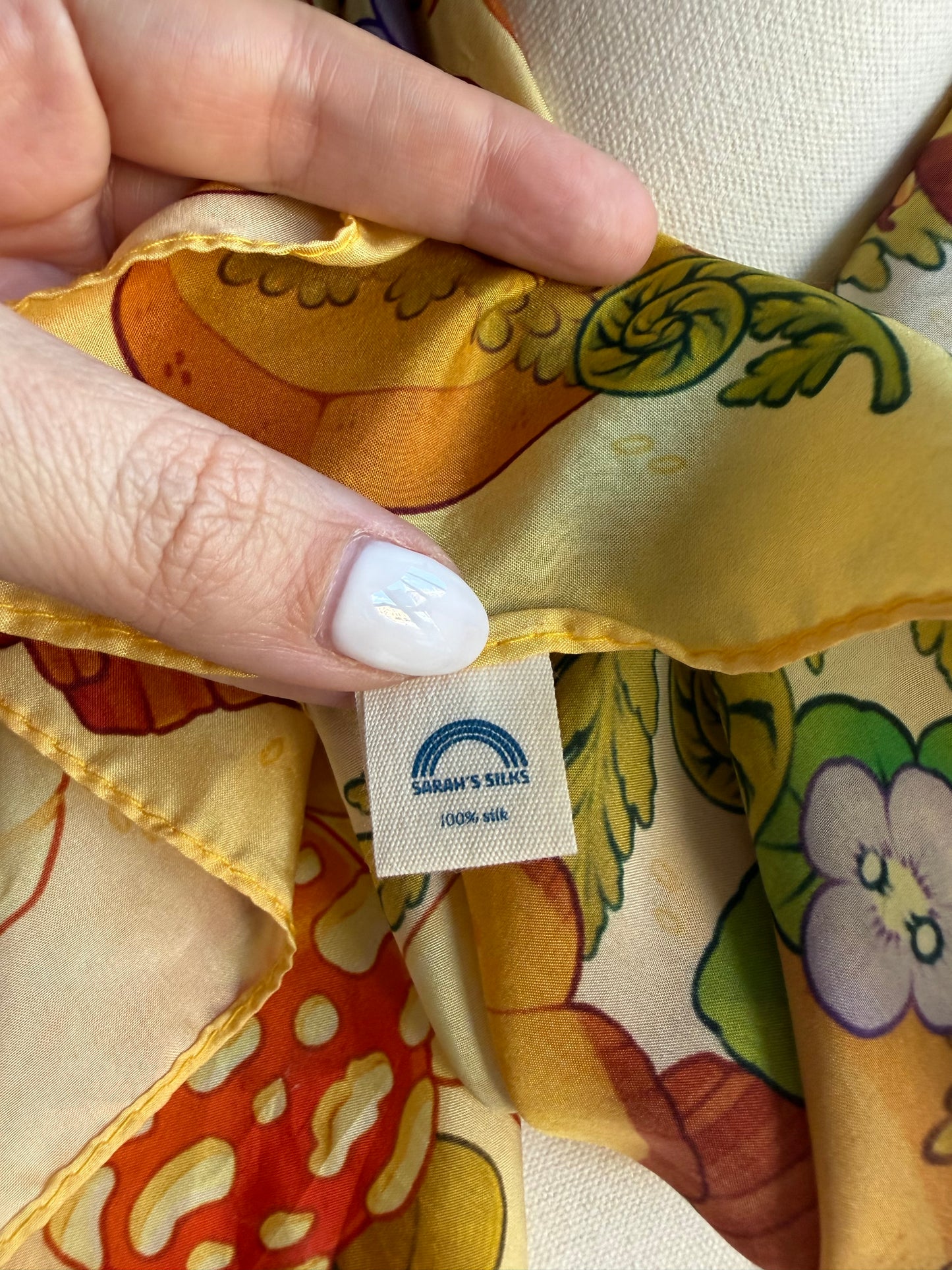 Sarah’s Silks silk scarf