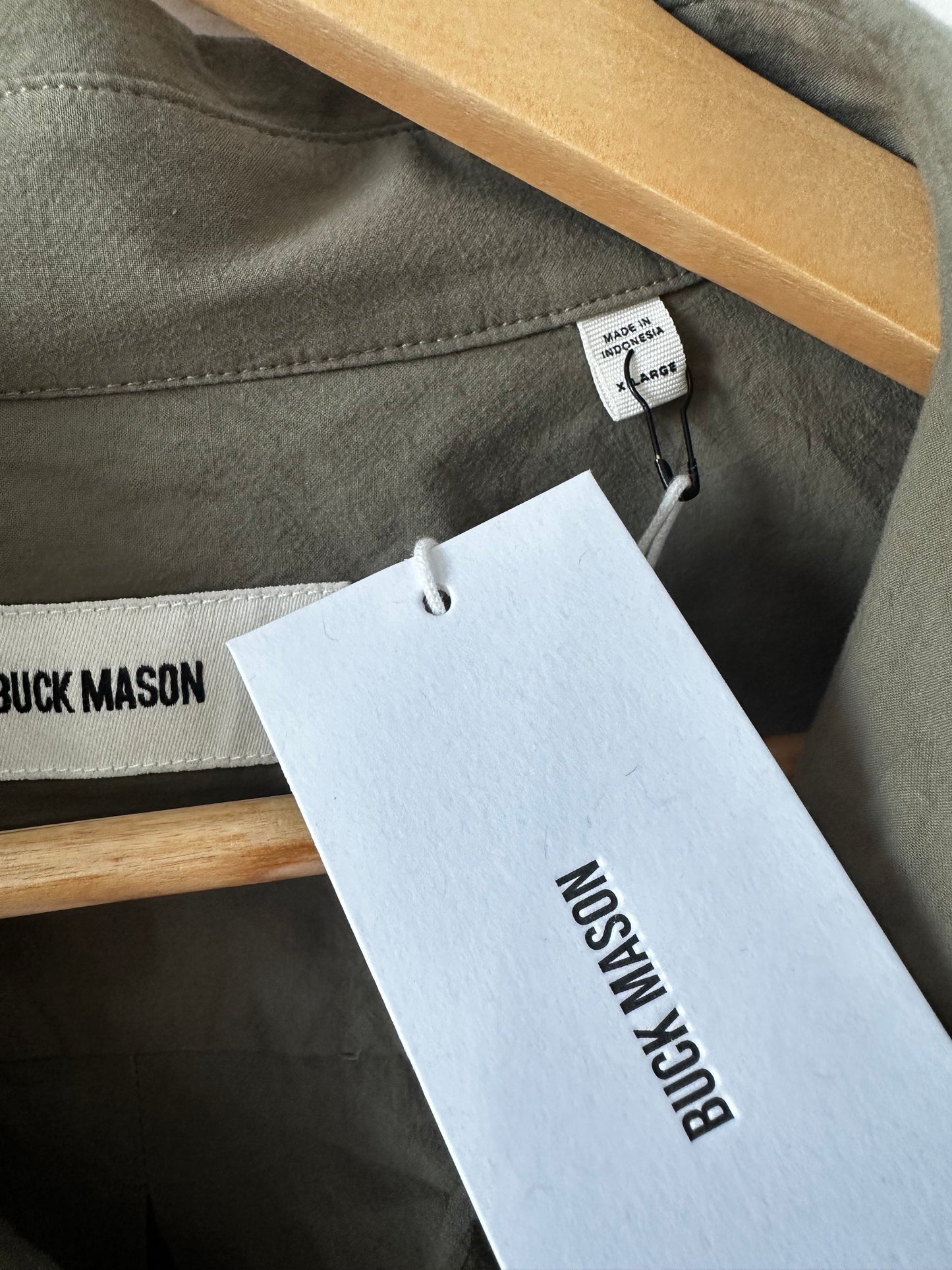 Buck Mason Mainstay cotton button down. Size X-Large