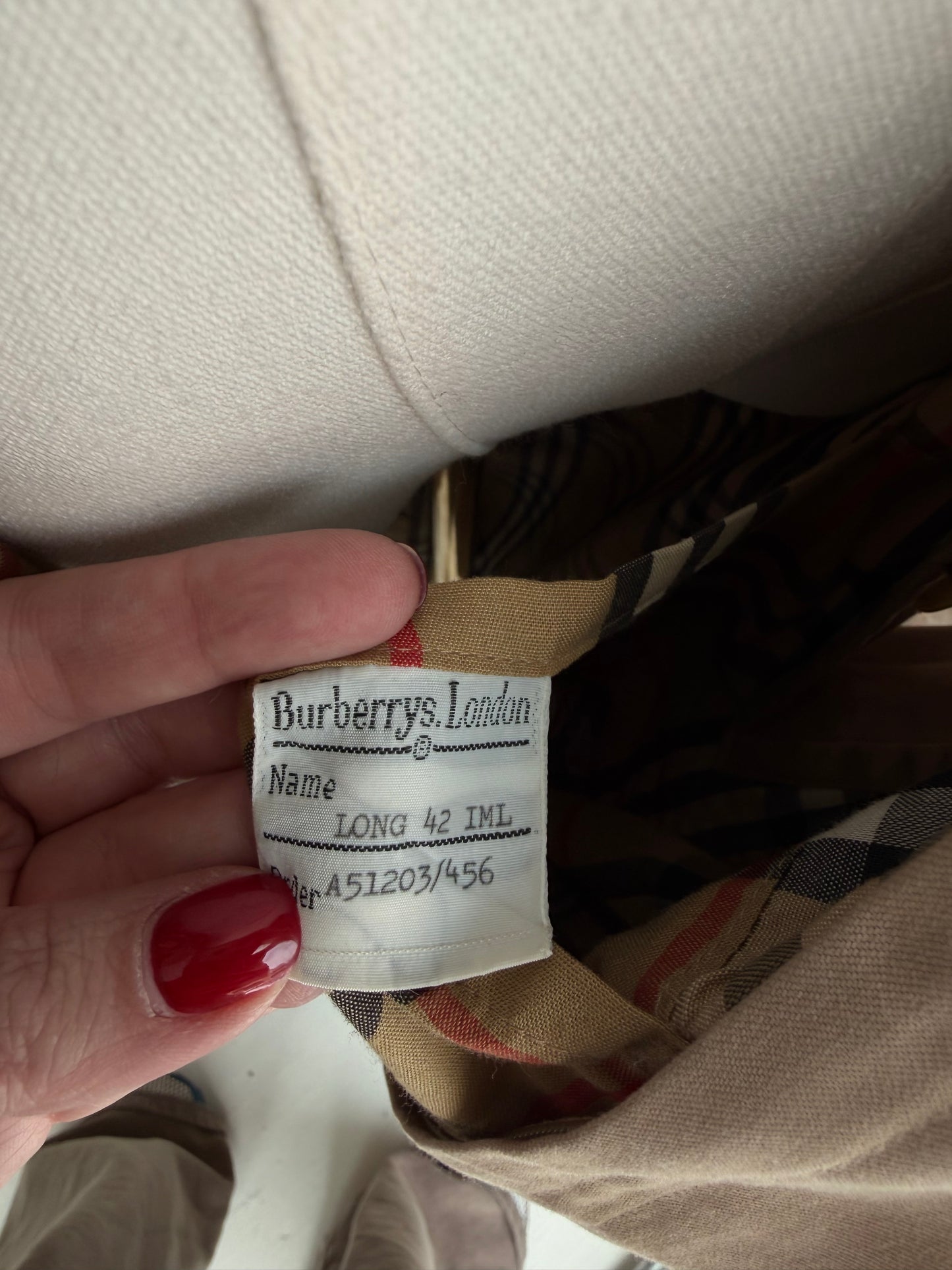 Vintage Burberrys classic khaki trench