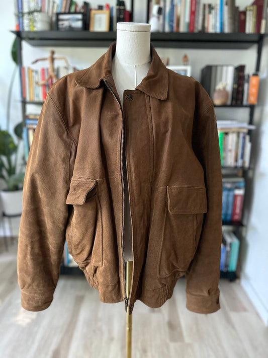 90s Wilson’s leather suede bomber