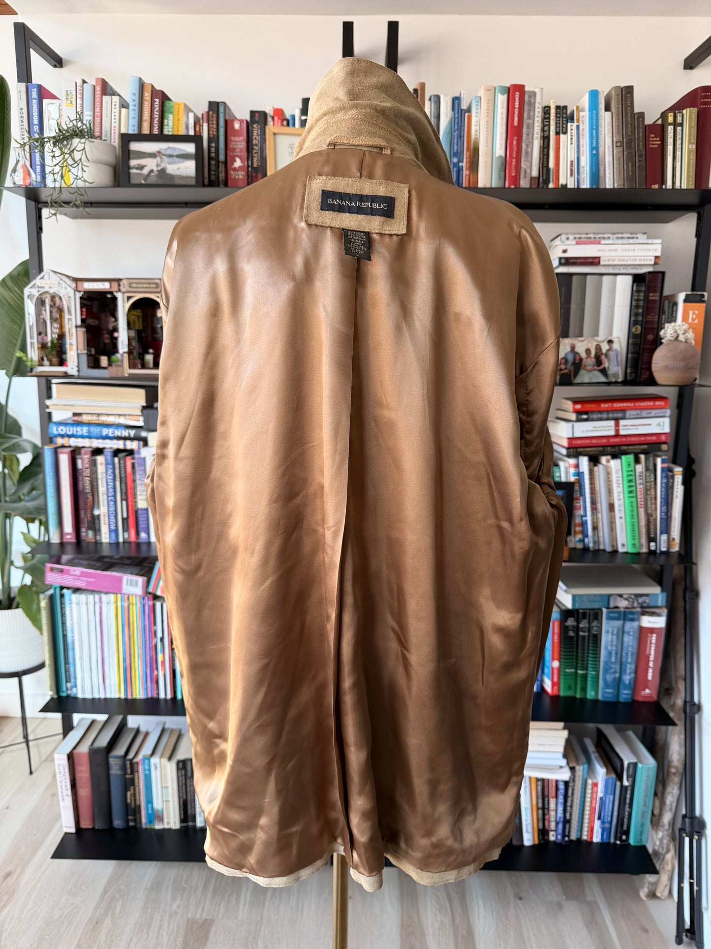 00s Banana Republic suede chore coat