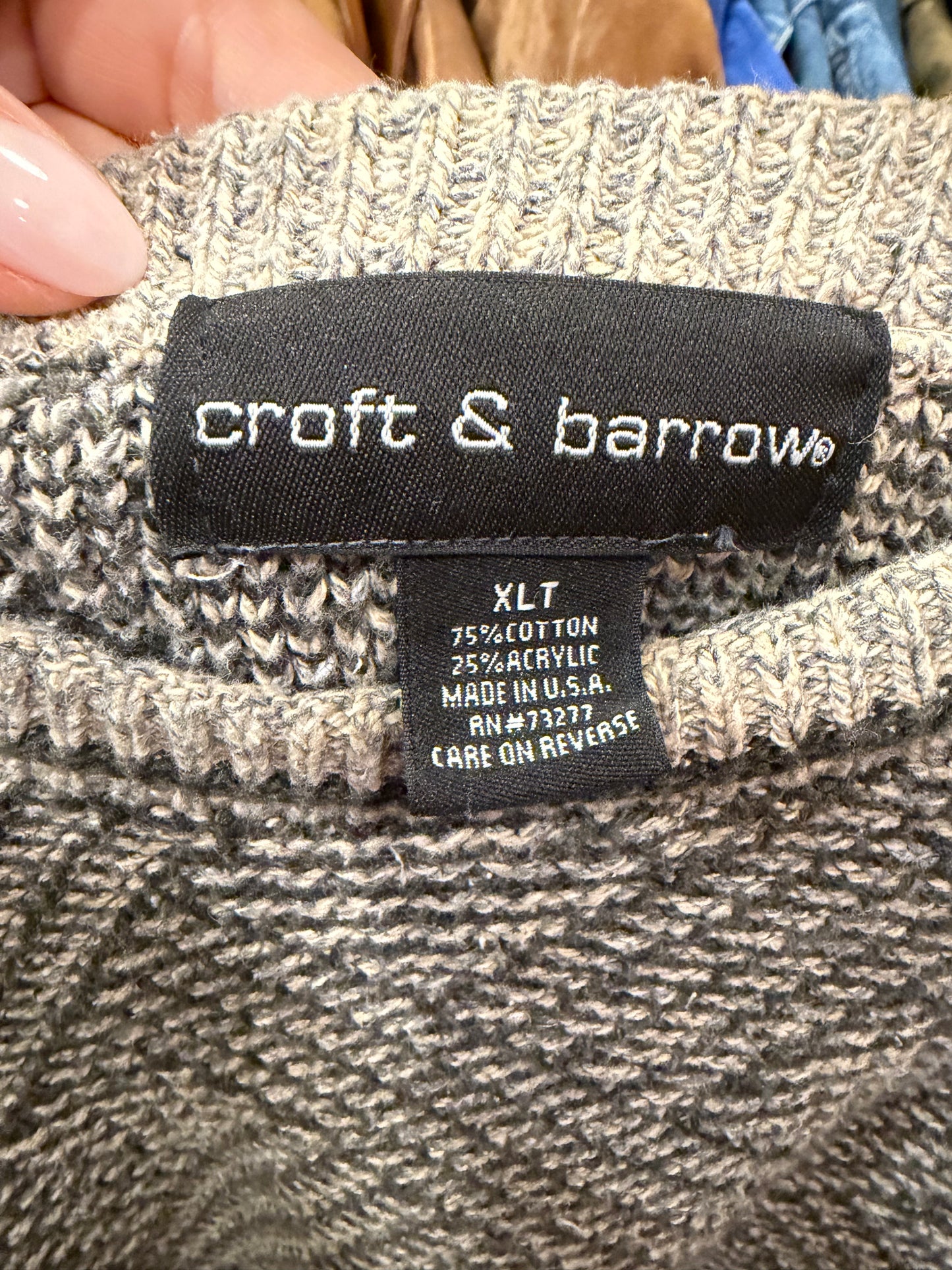 90s Croft & Barrow patterned sweater. Made in the USA. Fits M-XL