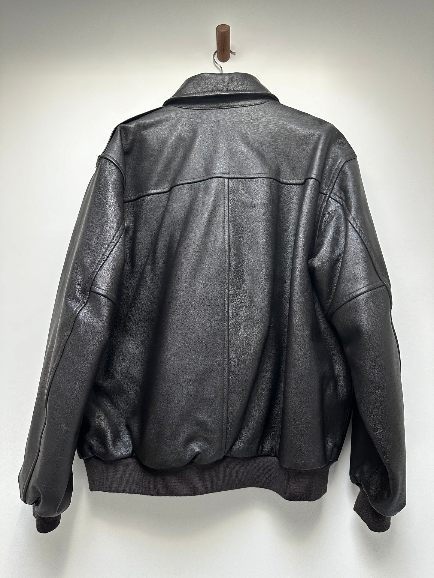 Vintage LL Bean leather bomber jacket