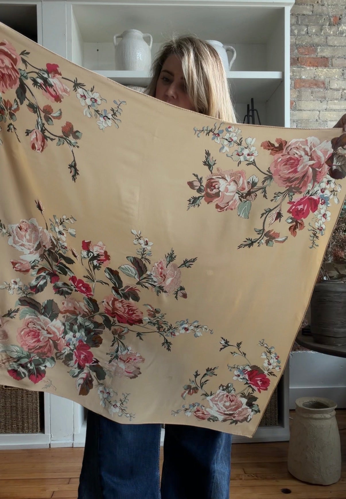 90s Ralph Lauren silk scarf