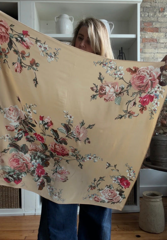 90s Ralph Lauren silk scarf