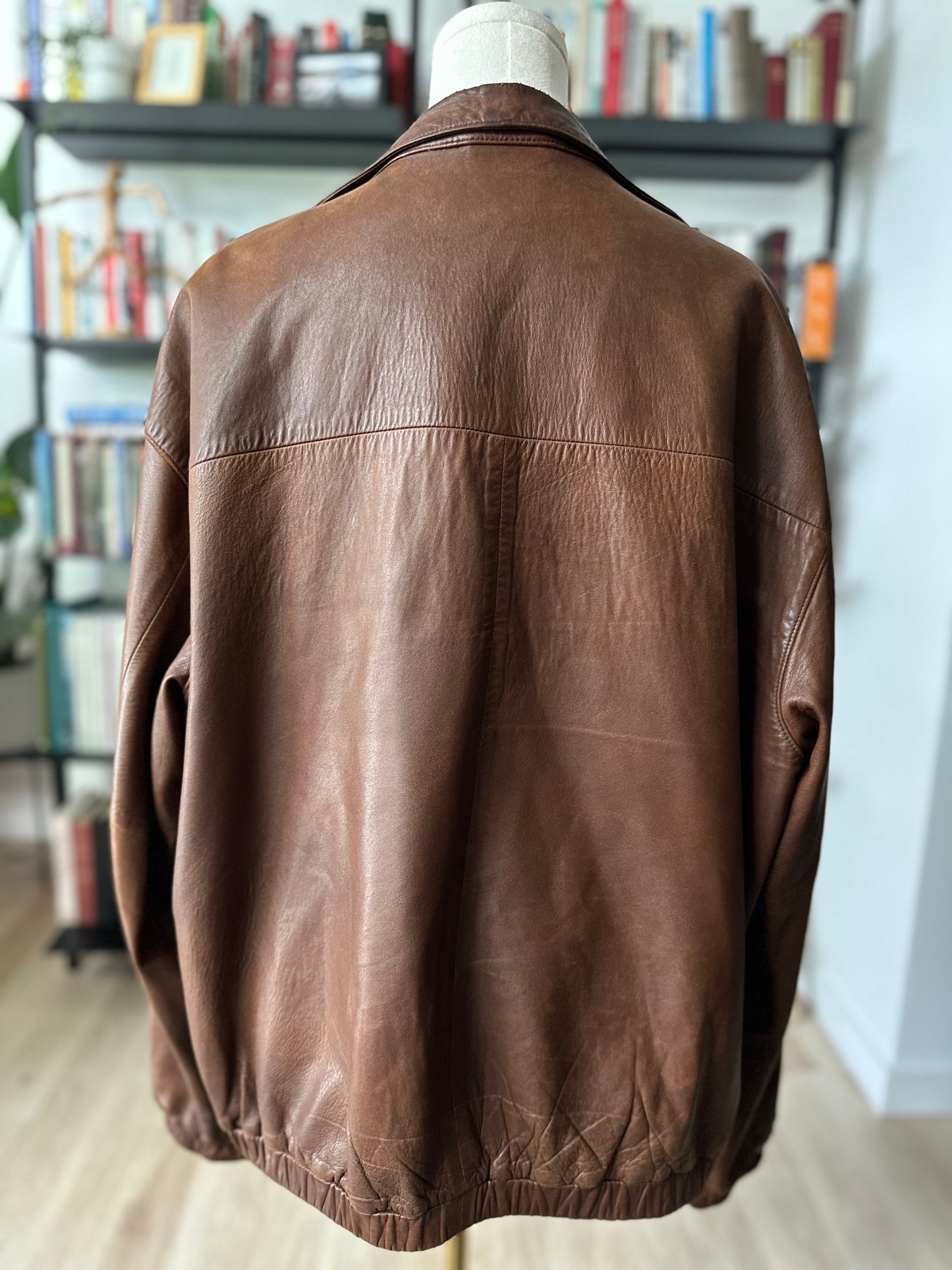 90s Polo Ralph Lauren leather bomber