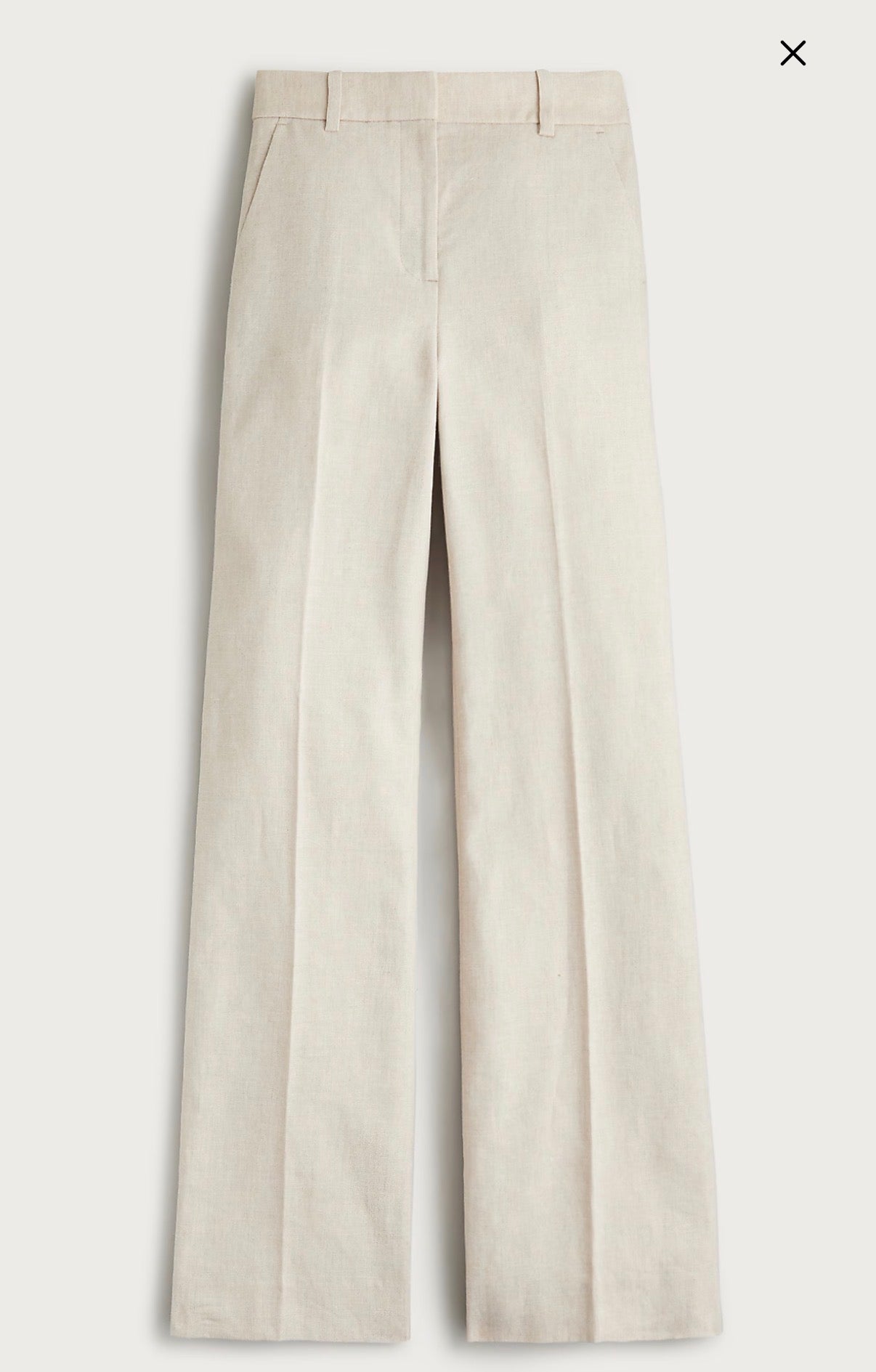 JCrew Carolina flare stretch linen blend and matching blazer. Pants in an 8 and jacket in a 10 (jacket runs small). NWT