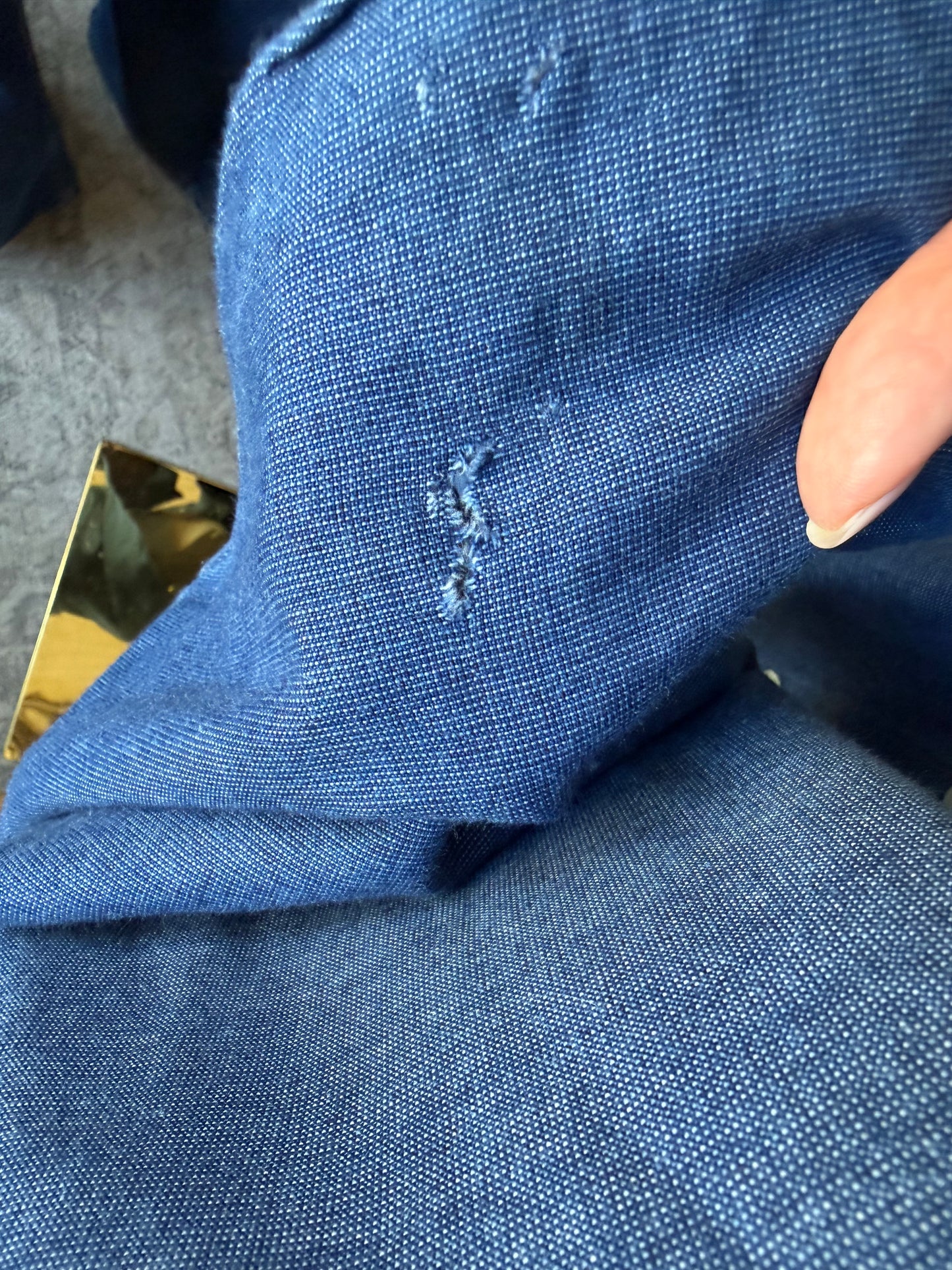 90s Ralph Lauren navy poplin button down