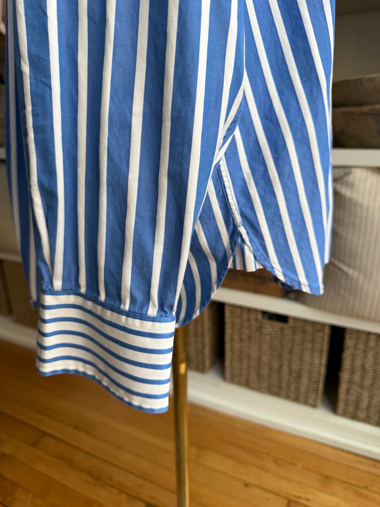 00s Tommy Hilfiger striped poplin button down