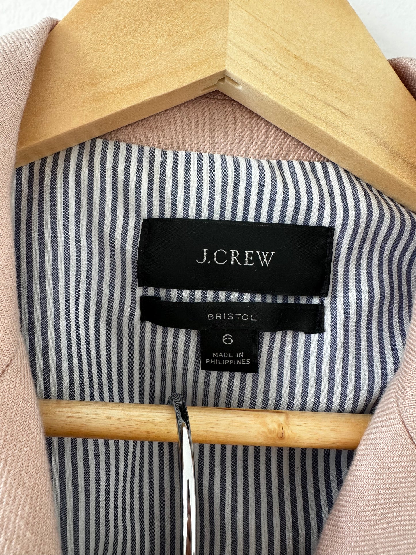 JCrew Pink linen blend suit. Bristol Blazer and Kate pants