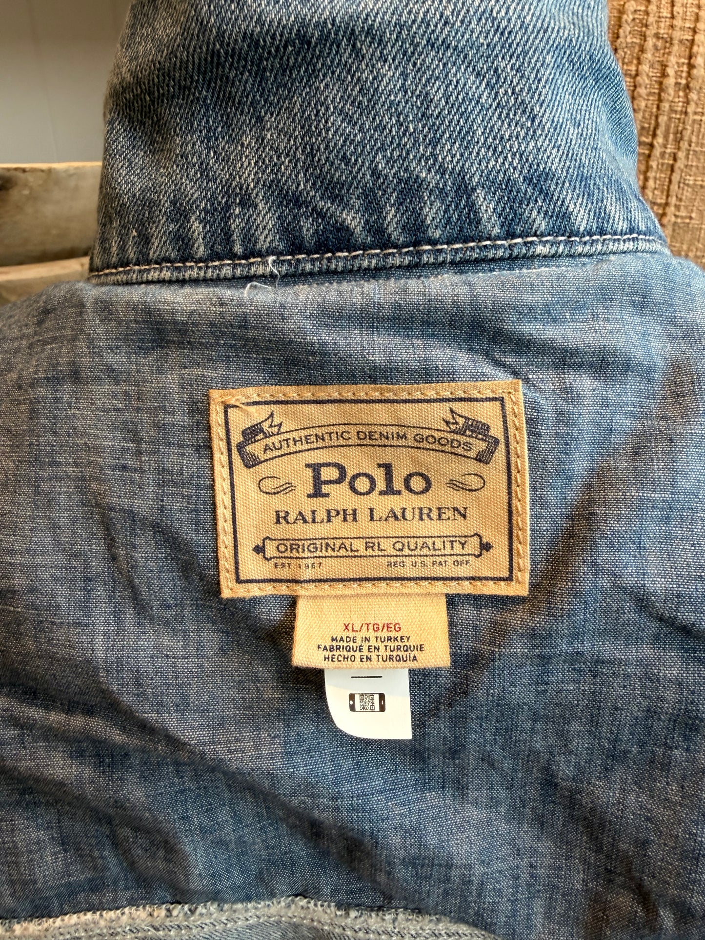 Polo Ralph Lauren denim jacket with quilting