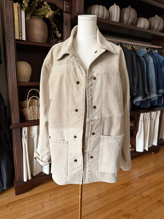 #3 Reworked vintage denim chore coat. Size L