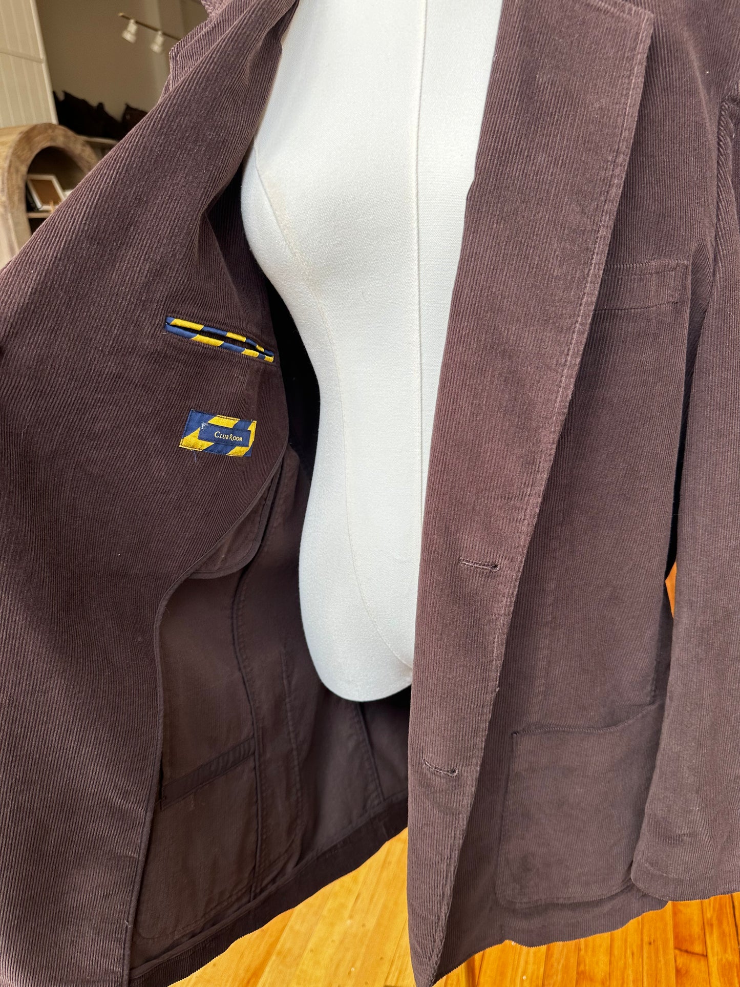 90s Club Room brown corduroy blazer