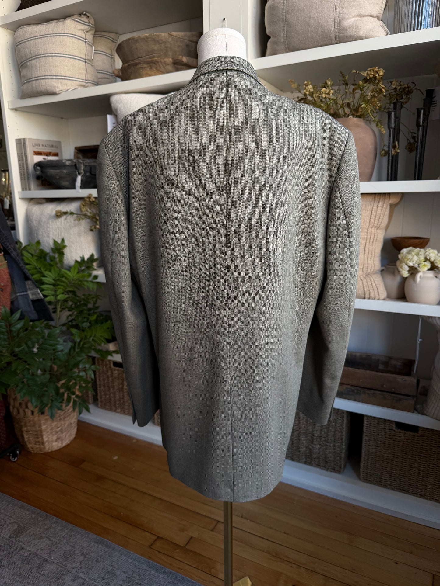 00s Oscar De La Renta lightweight wool blazer