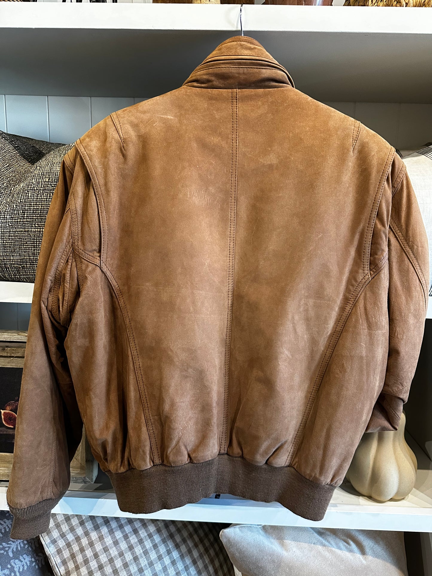 Vintage Mirage suede bomber