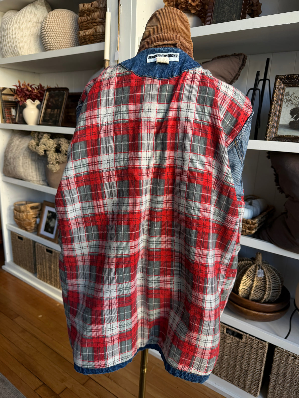 90s Jennifer Moore Petite denim barn jacket.