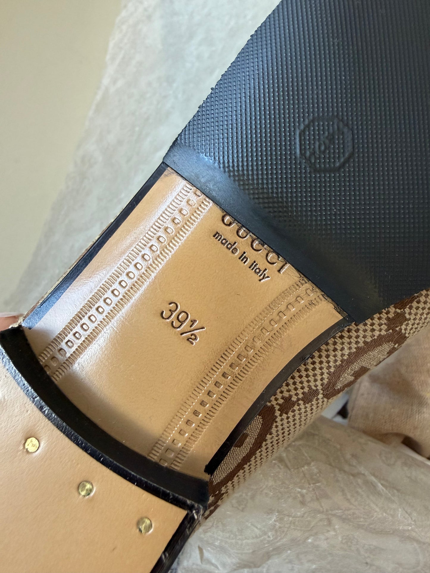 Gucci Maxi GG Jordaan loafer. Size 39.5. Brand new in box