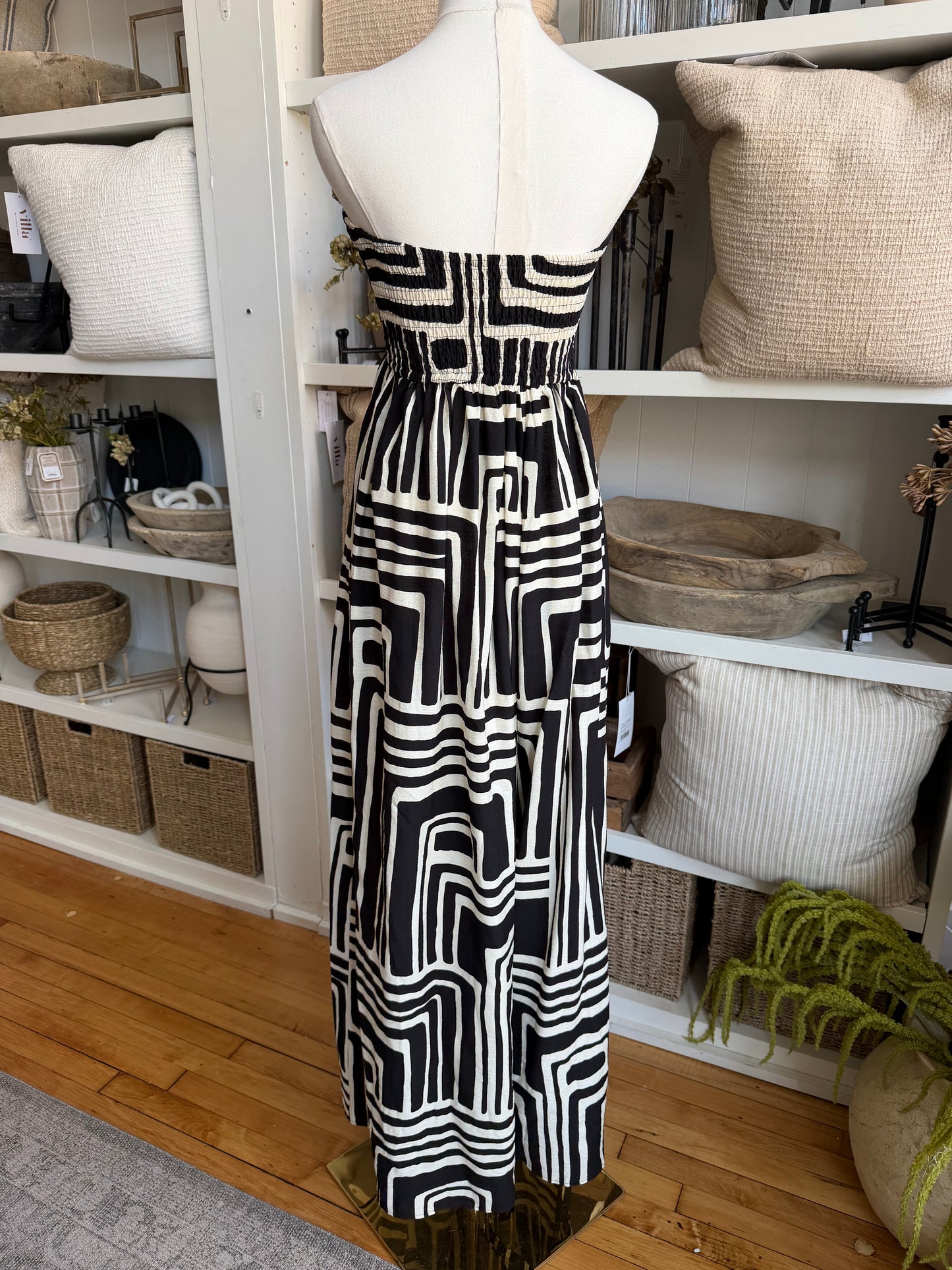 Hers & Mine wide leg strapless jumpsuit. Size small (runs big). Never worn