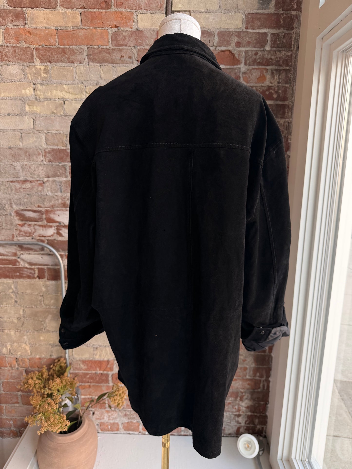00s J Ferrar black suede jacket