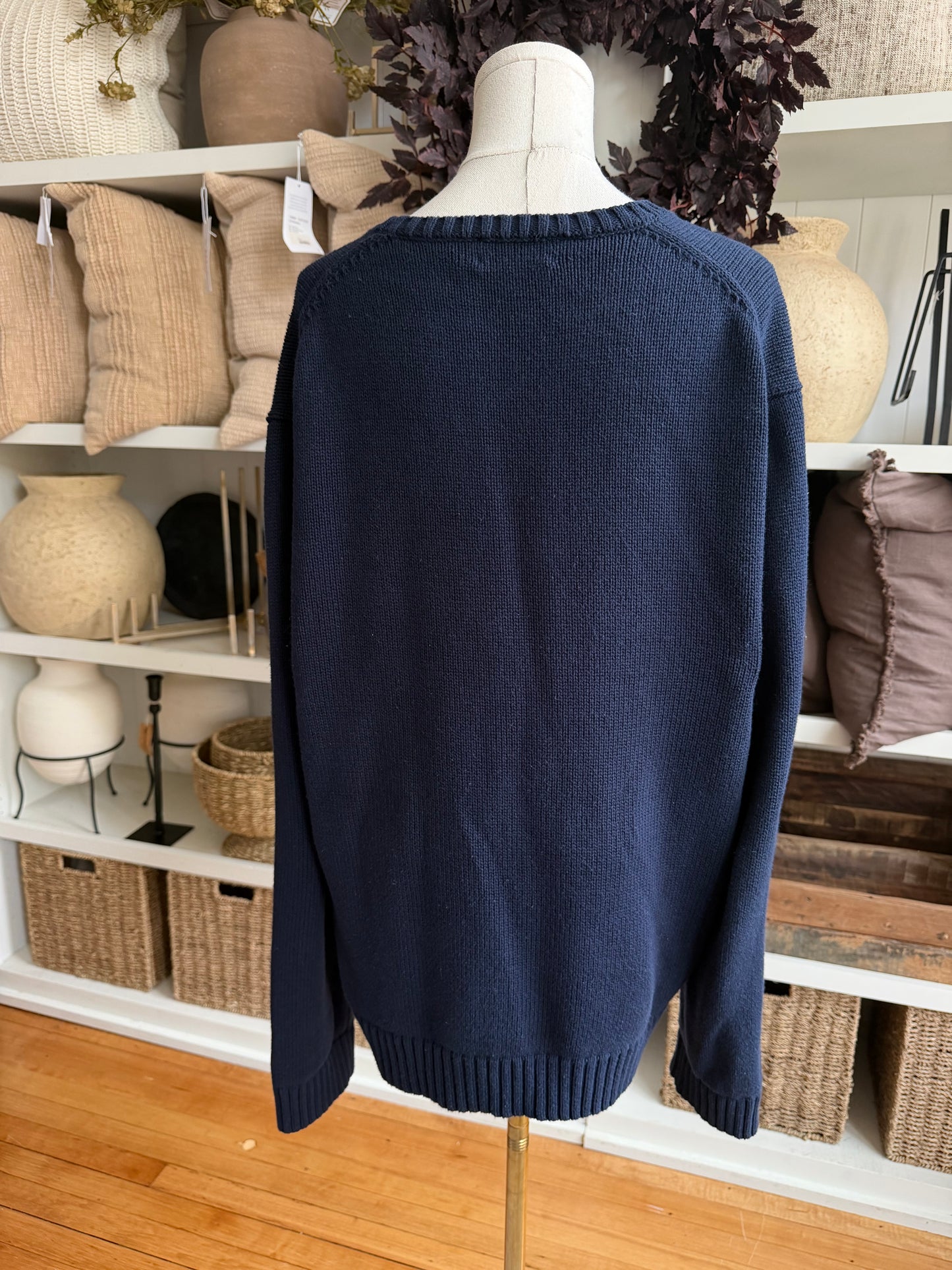 Polo Ralph Lauren navy flag sweater. Fits M-XL