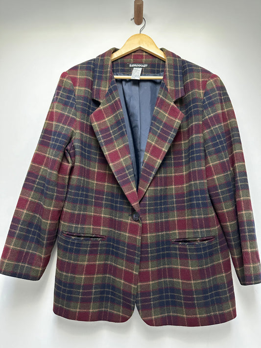 Vintage Sag Harbor plaid blazer