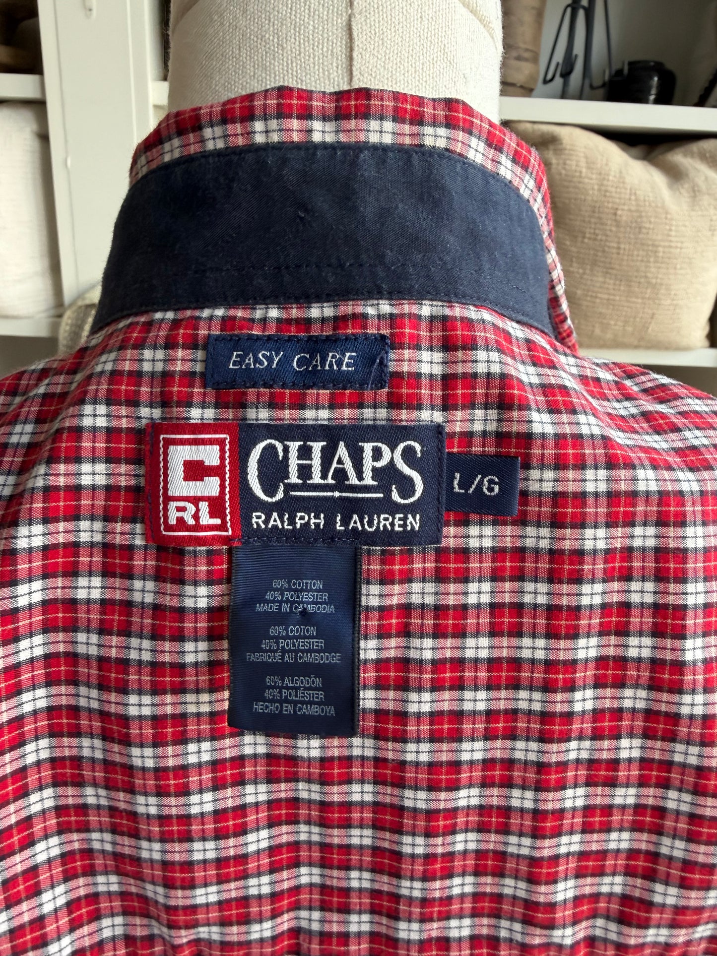 90s Chaos Ralph Lauren plaid button down