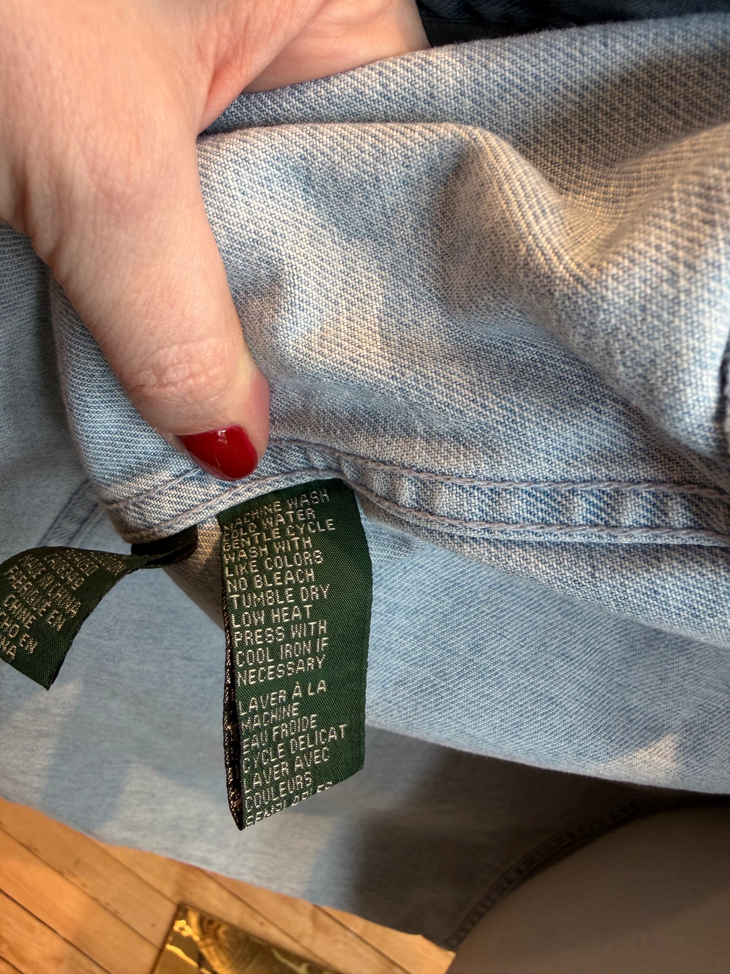 90s Lauren Ralph Lauren denim chore coat