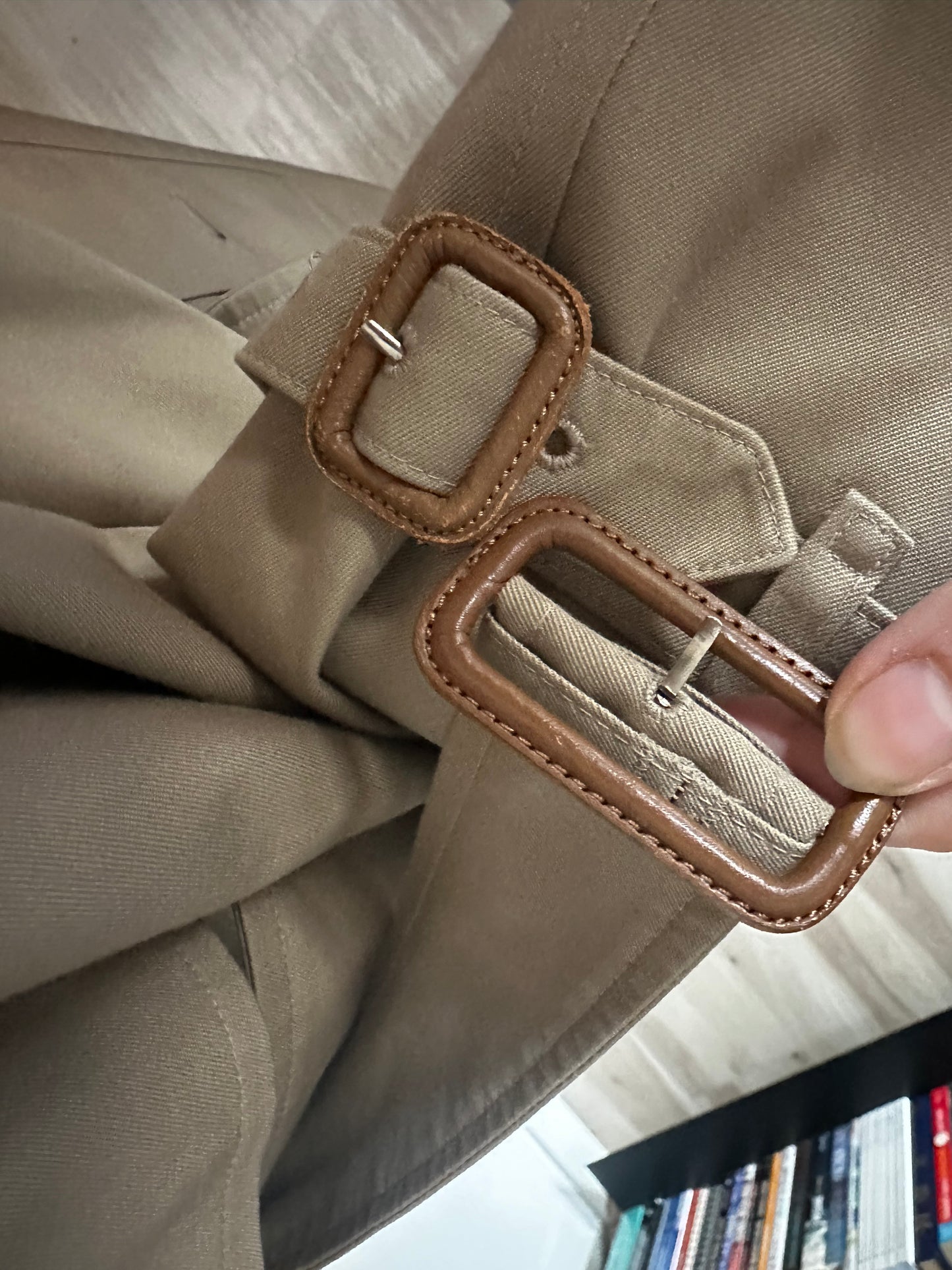 90s Burberry trench. Size 10 X-Long. No zip out lining