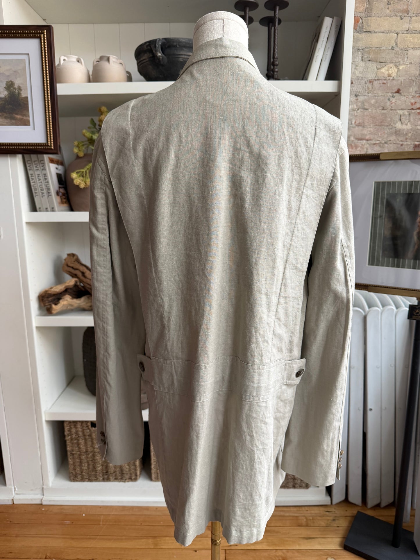 90s Gant Salty Dog linen blend blazer. Made in Korea