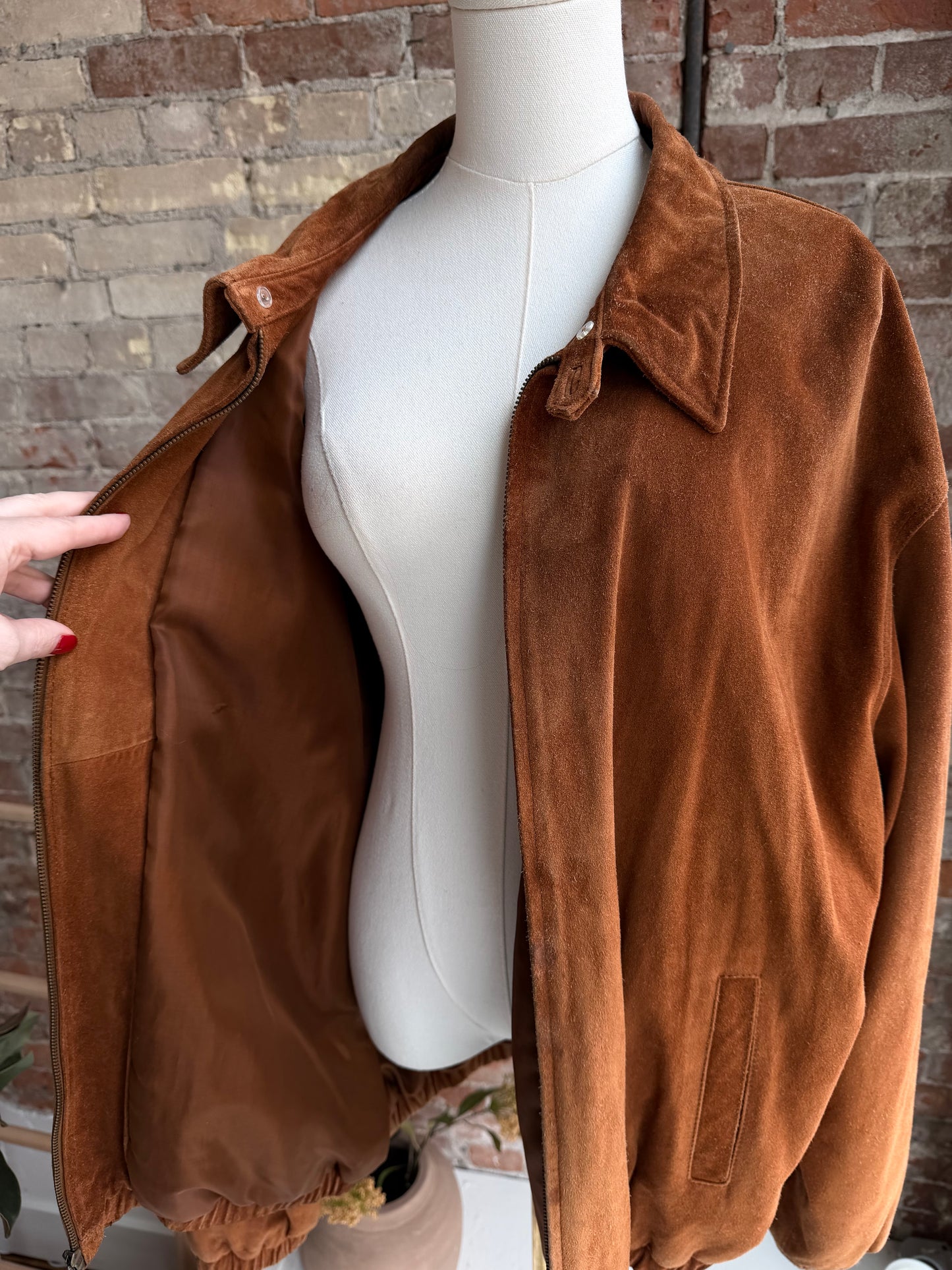 90s Field Gear suede bomber