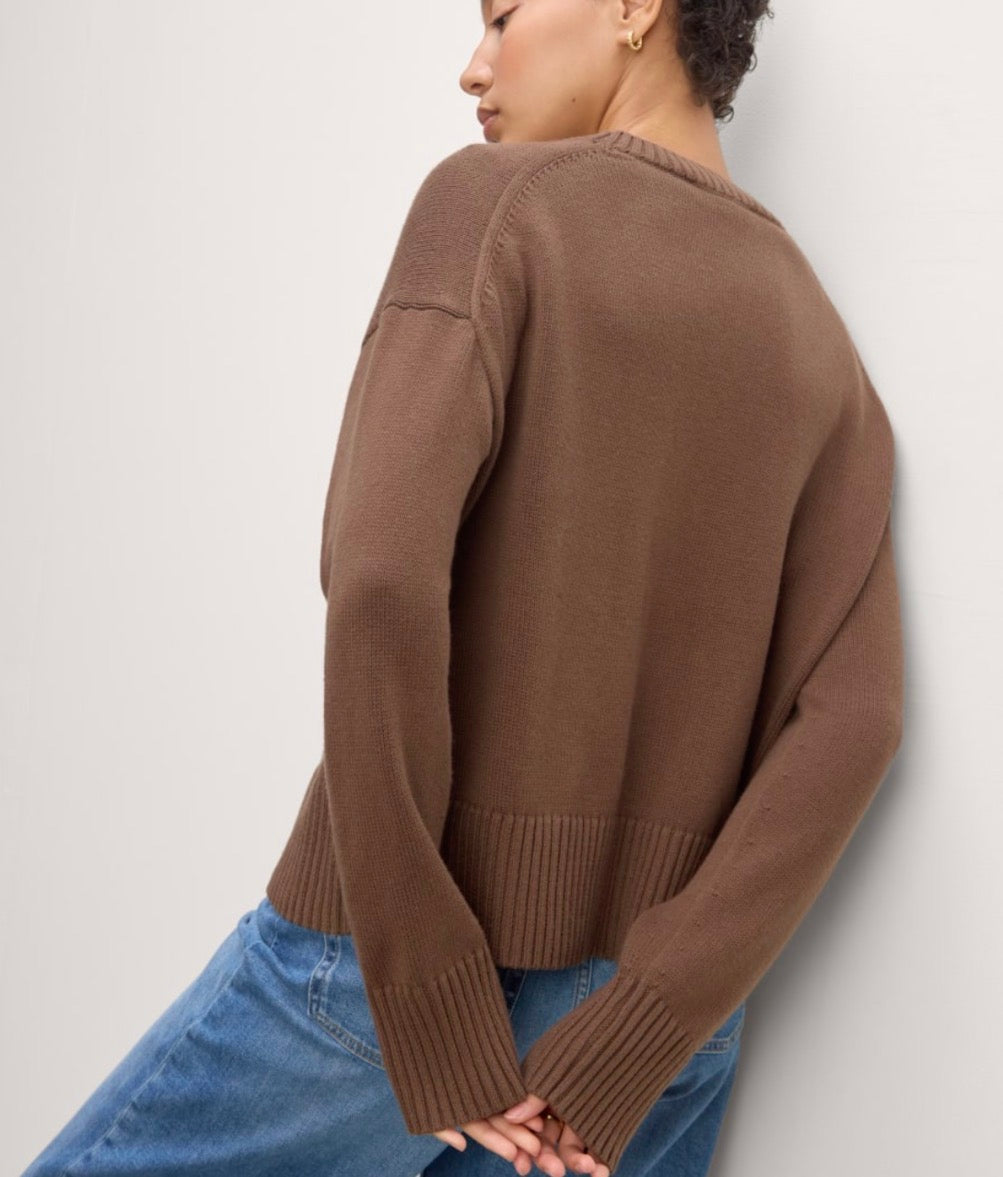 Everlane boxy cotton sweater. Size L