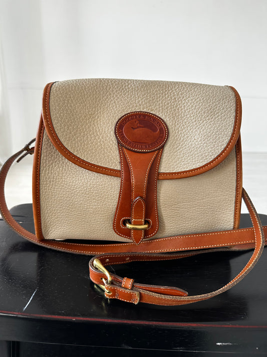 90s Dooney and Bourke Essex in cream