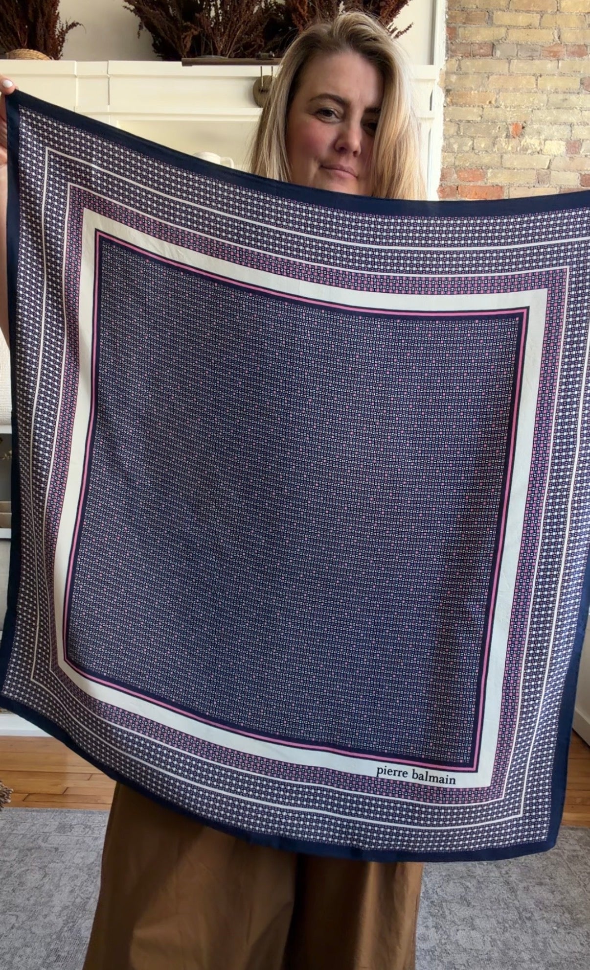 #7 Vintage Pierre Balmain silk scarf