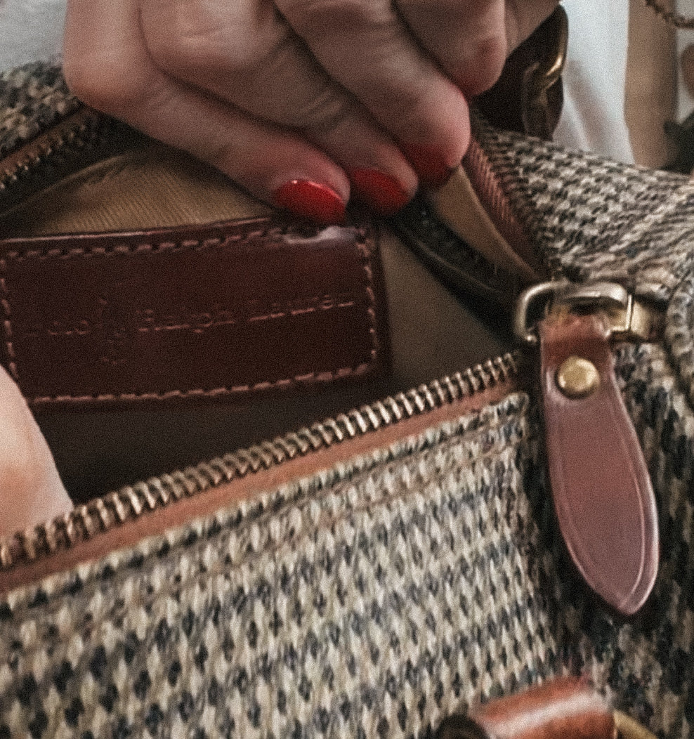 90s Polo Ralph Lauren small duffle style hand bag with leather straps