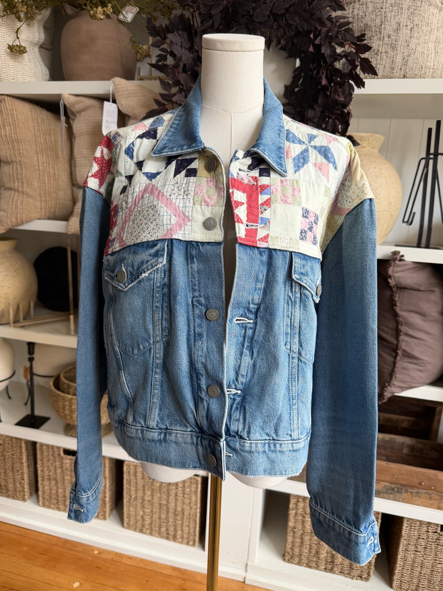 Polo Ralph Lauren quilted denim jacket. New with tags. Fits S-L