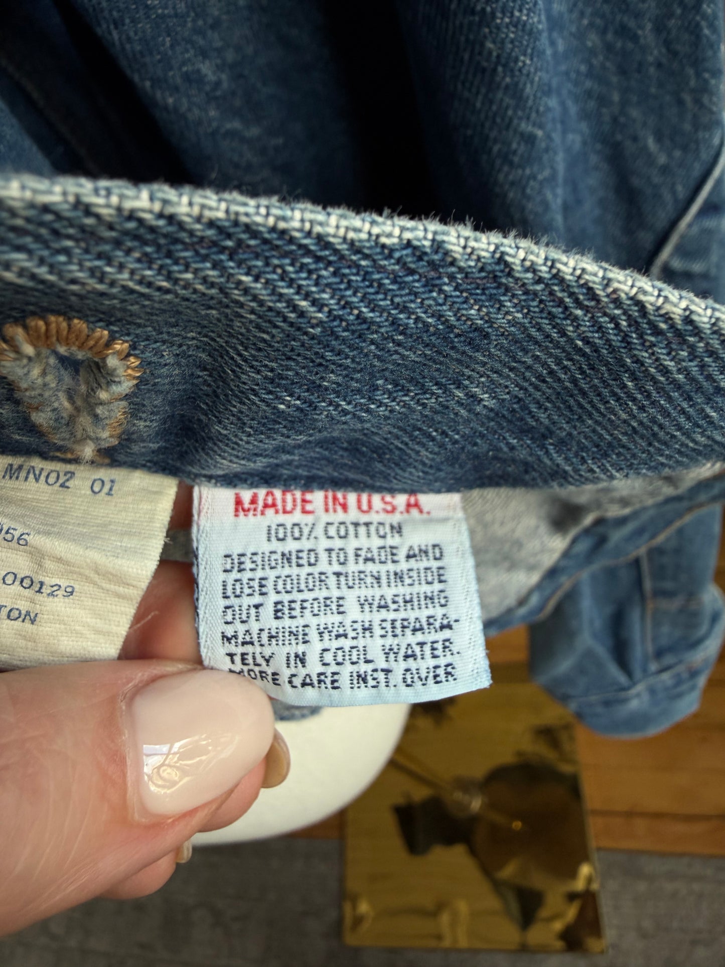 90s Calvin Klein denim jacket. Fits XXS-S