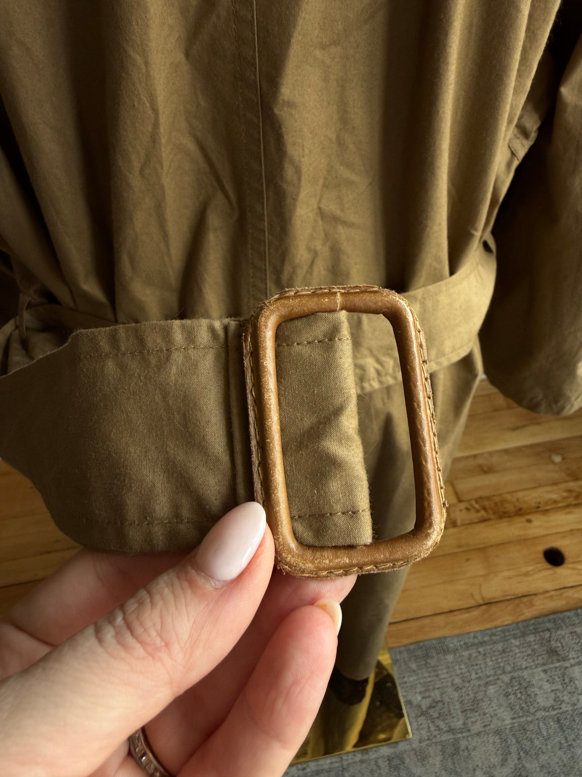 90s Ralph Lauren light weight cotton trench. Fits XS-M petite