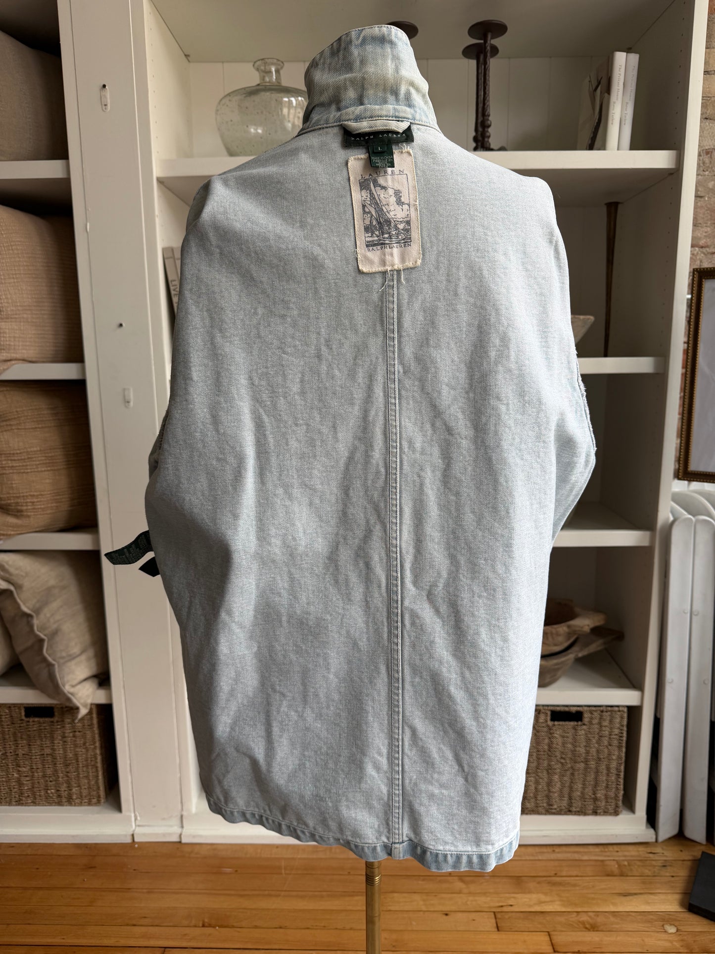 90s Lauren Ralph Lauren denim chore coat (lighter)