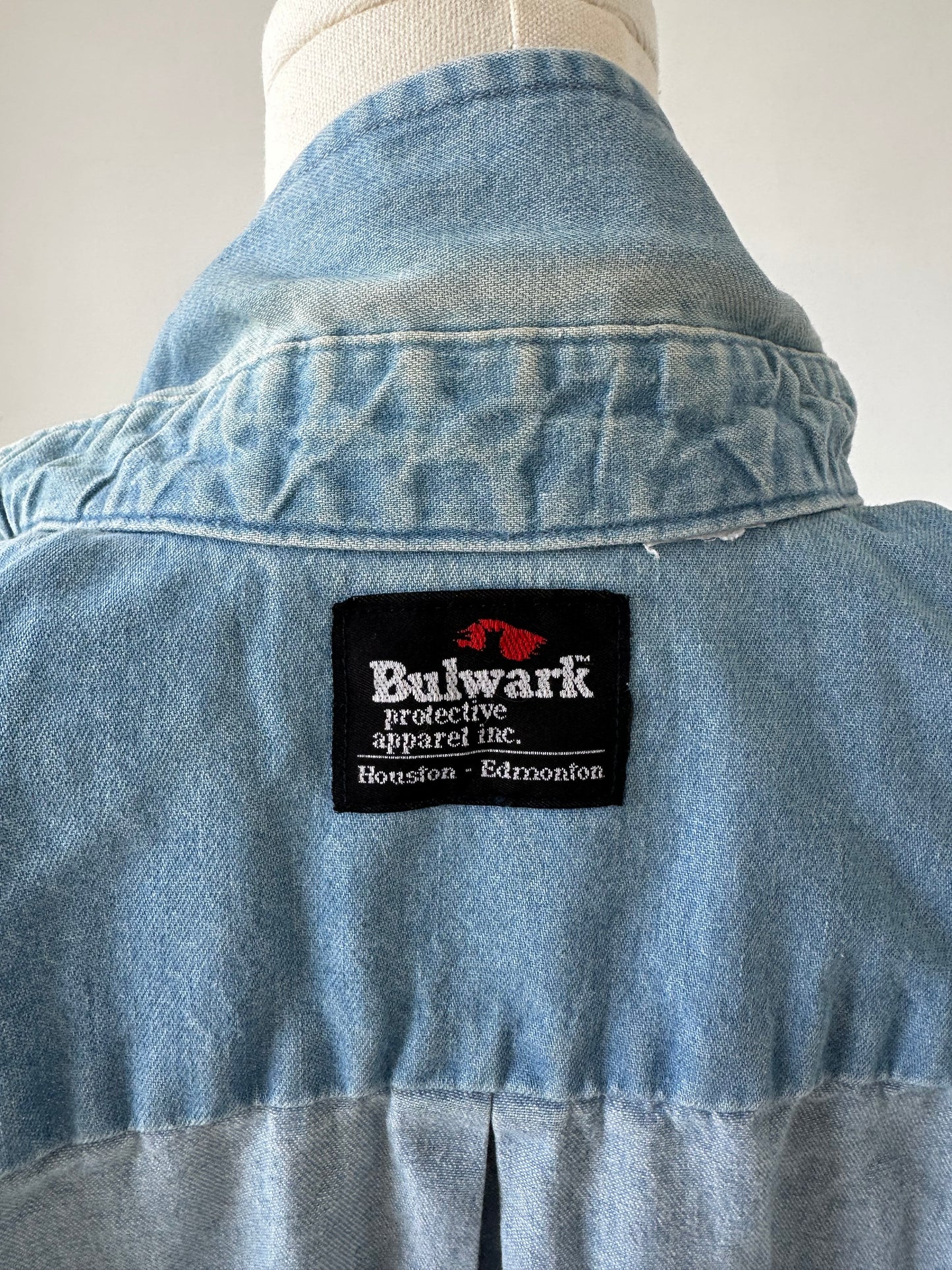 90s Bulwark denim button down. Made in the USA