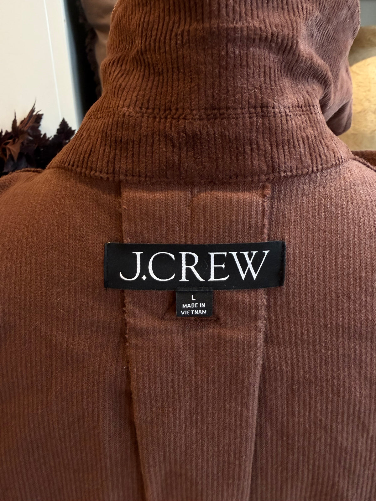 JCrew cropped corduroy barn jacket. Size L