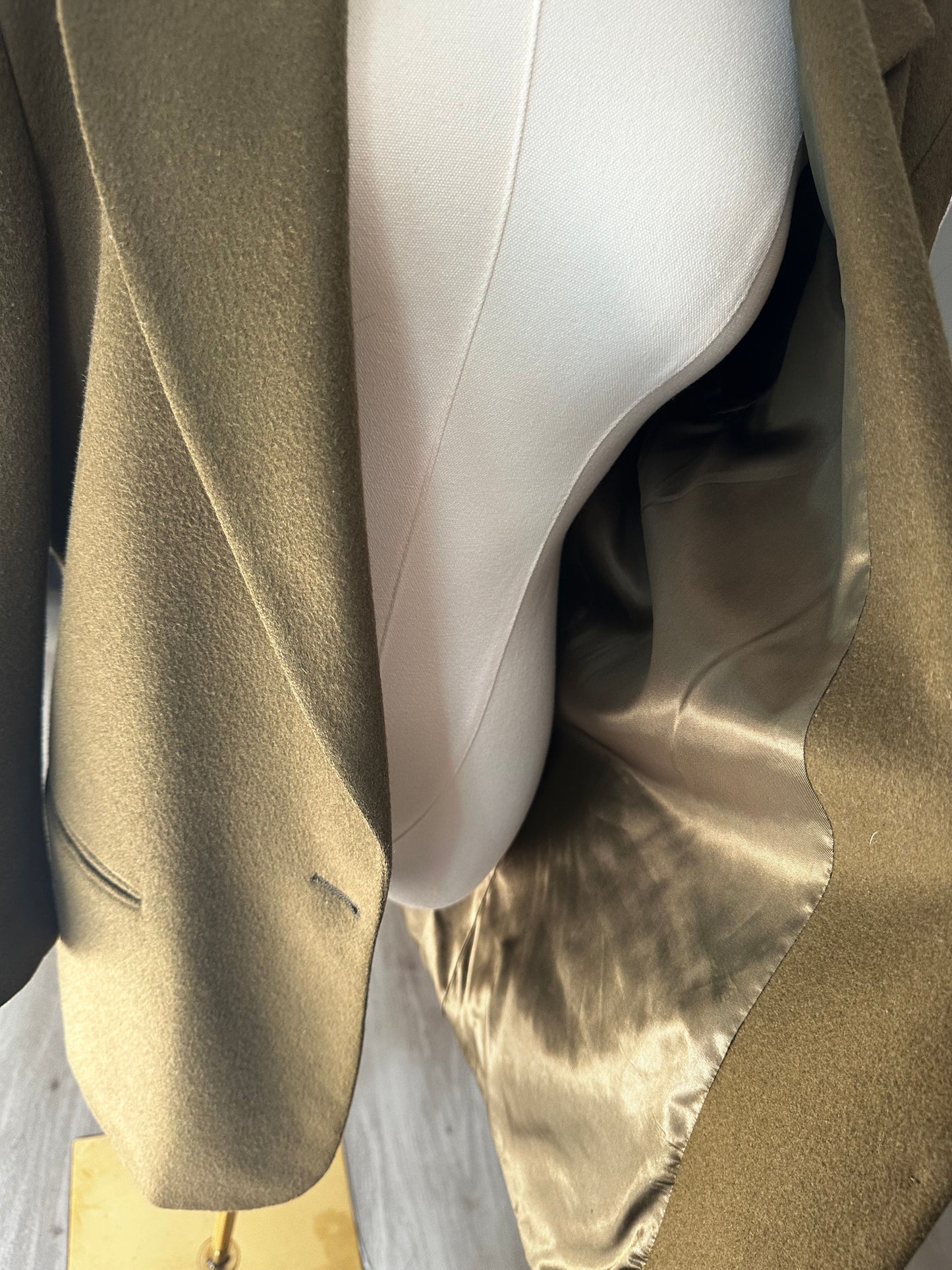 80s/90s LL Bean Olive wool blazer. Made in the USA