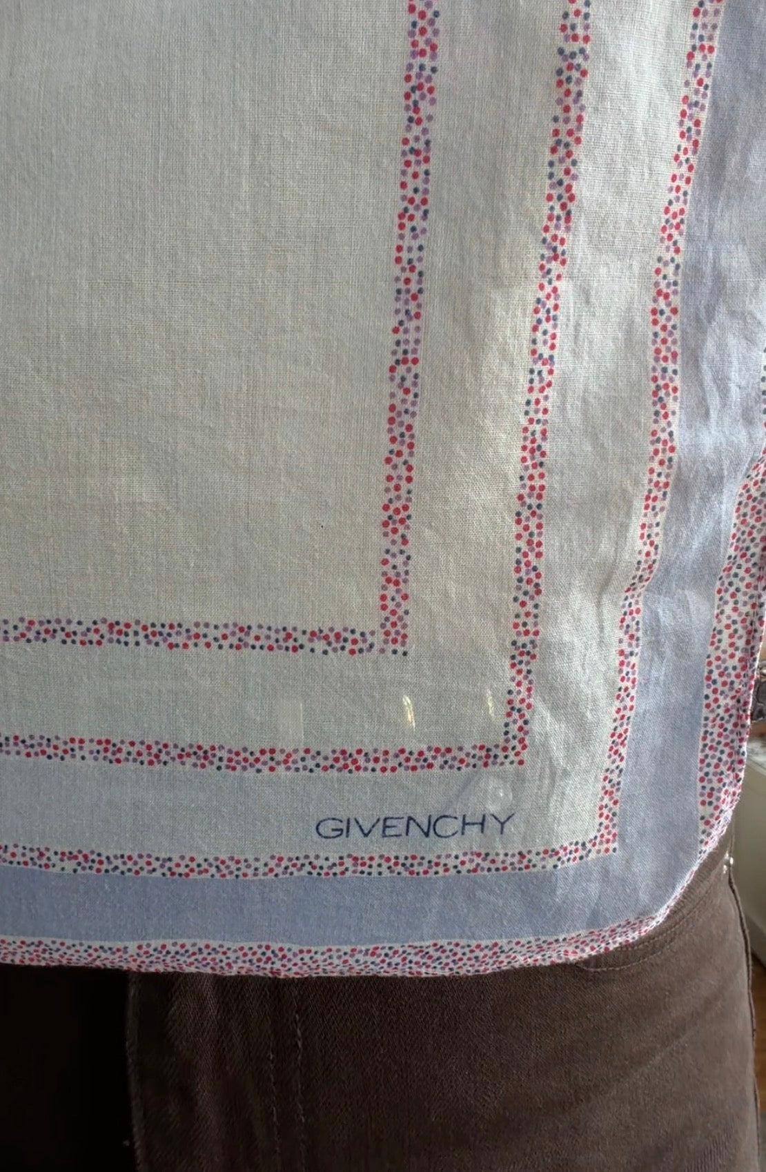 #2 Vintage Givenchy cotton scarf