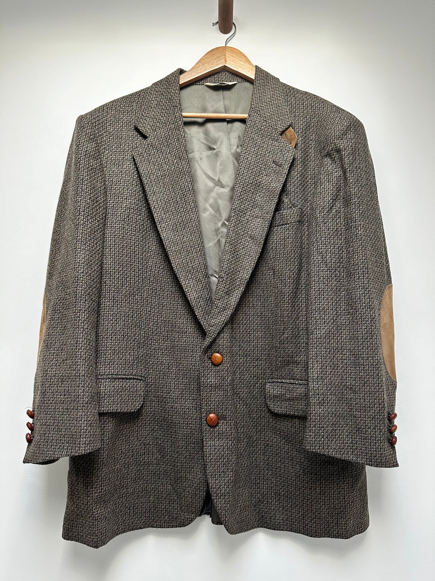 Vintage Tweed blazer with suede elbow patches