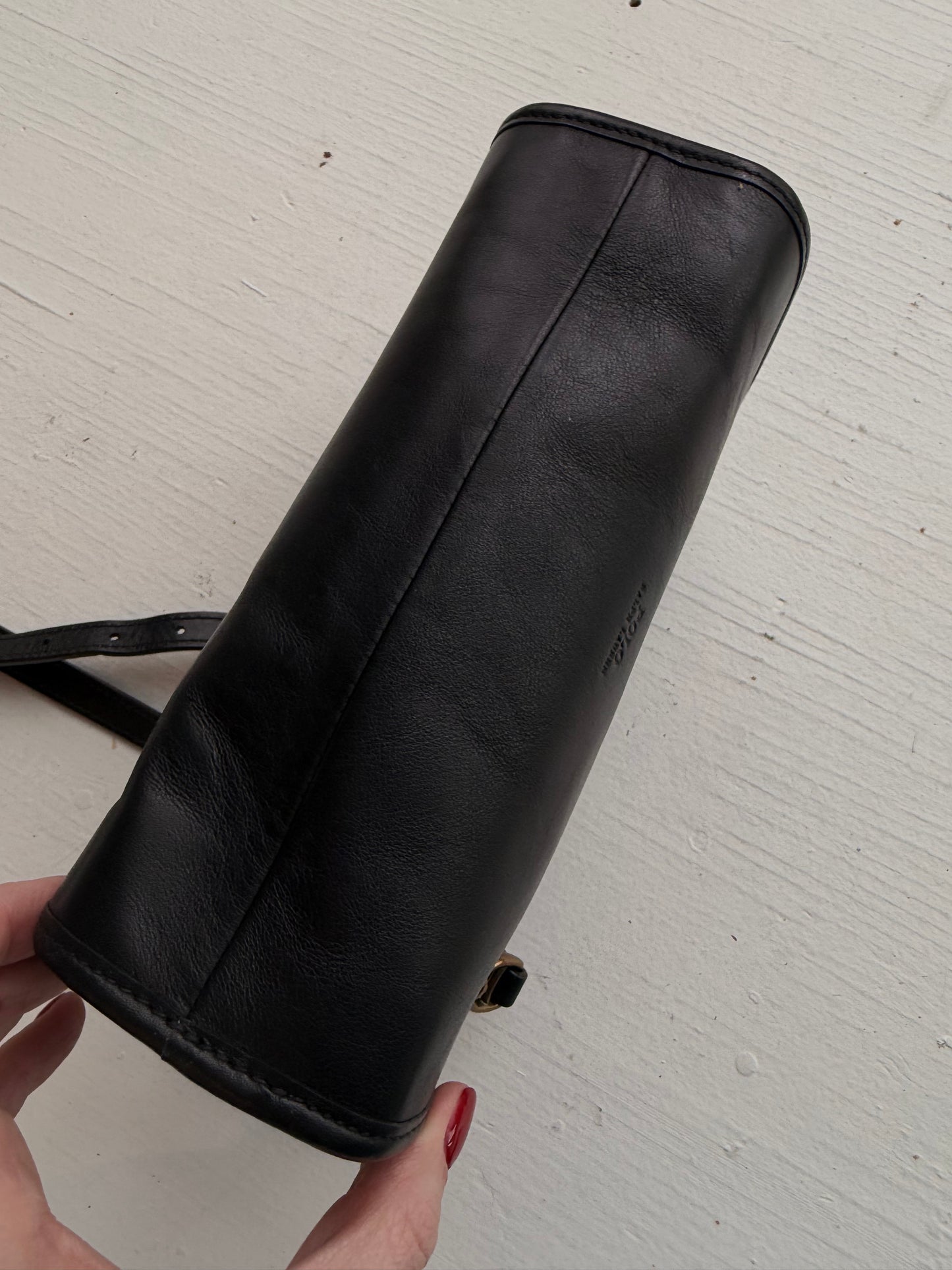 Polo Ralph Lauren black leather crossbody