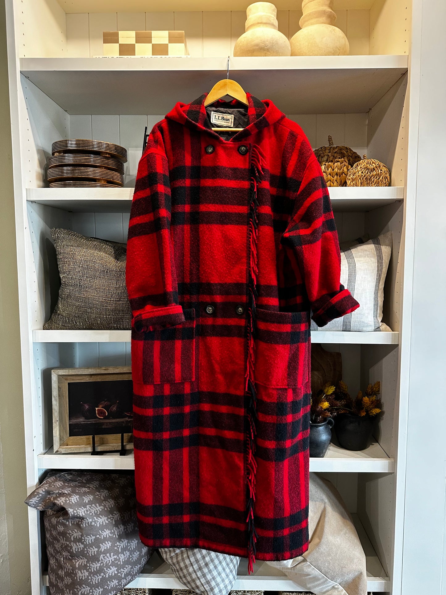 Vintage LL Bean wool blanket coat